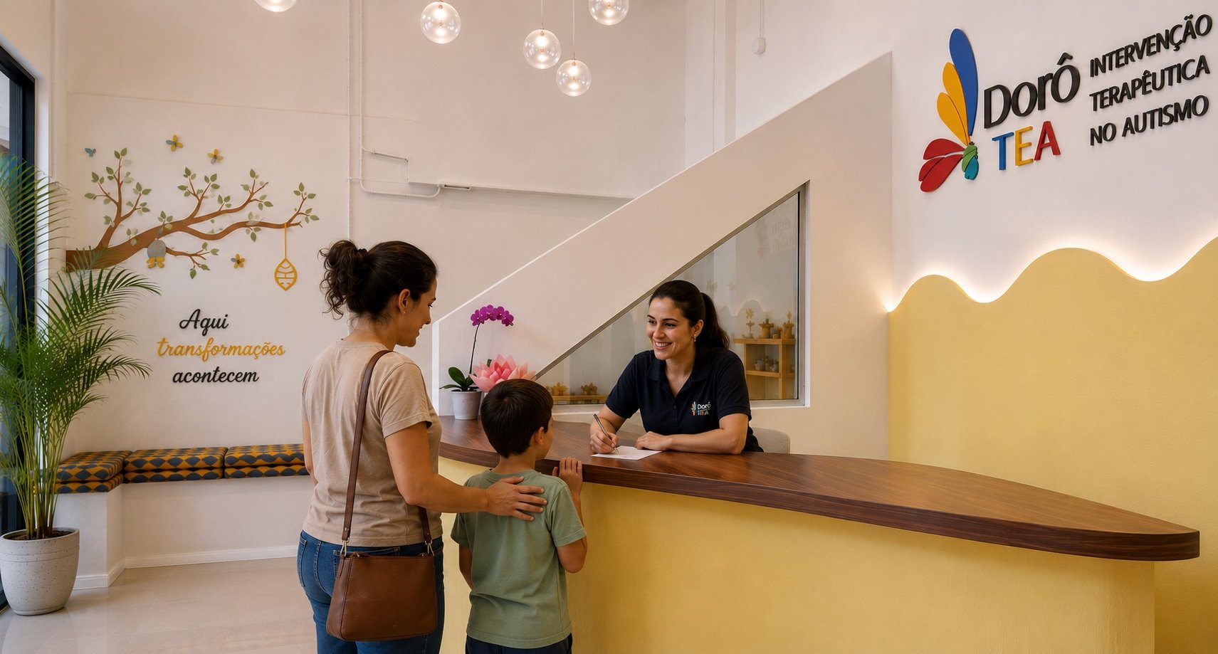 Recepção e área de transição