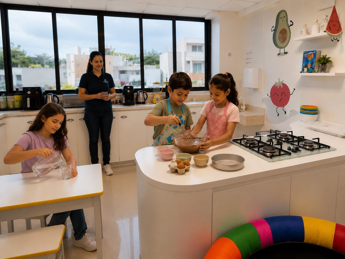 Cozinha terapêutica · atividade culinária com a equipe